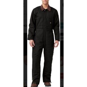 Dickies Men's Premium Insulated Duck Coverall X-Large Tall Black